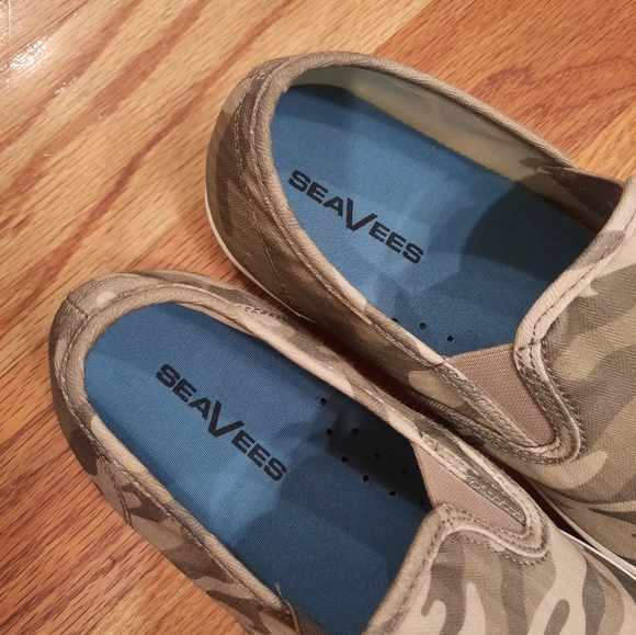 SEAVEES! SIZE 10 Wmns Baja SlipOn Saltwash Sage Camo Twill - Picture 2 of 8